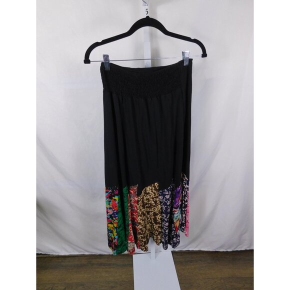 Sweet Threads Small Boho Patchwork Maxi Skirt Smocked - Picture 6 of 12